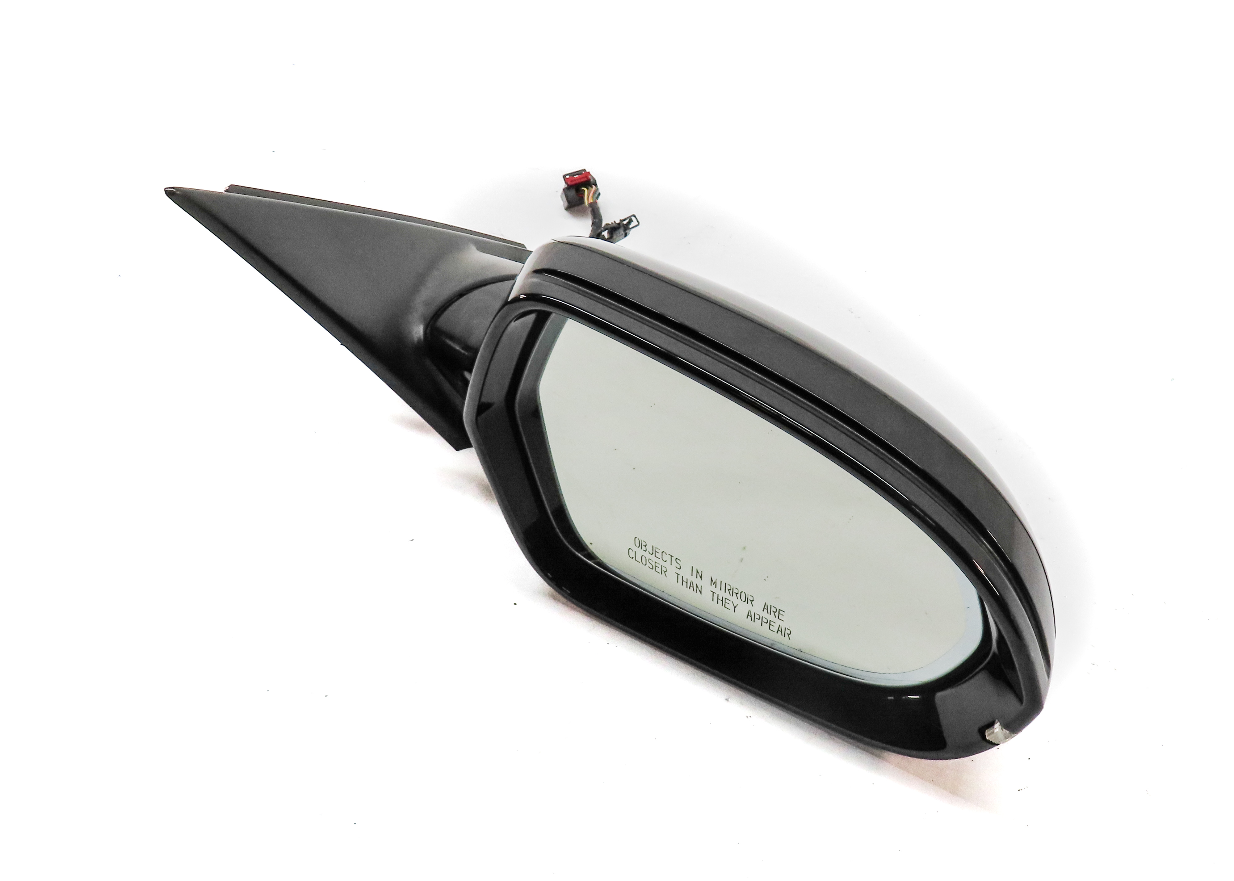 12-13 AUDI A6 (C7) RIGHT P-FOLD HEAT MEMORY BLIND SPOT DOOR MIRROR(Black) — exact item pictured